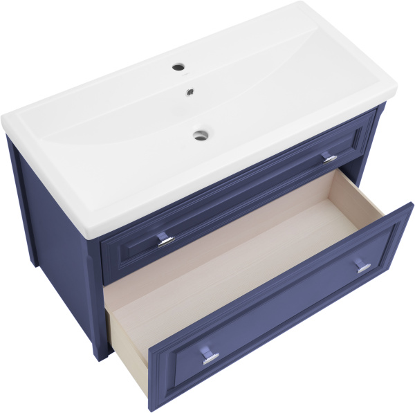 Тумба под раковину ASB-Woodline   Кастелло 100 12060 (синий)